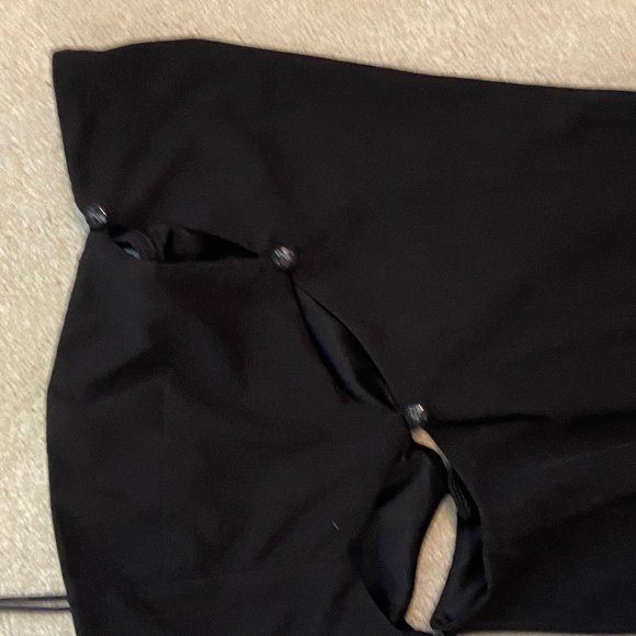 Princess Polly Black Midi Dress, Size 2 - Picture 2 of 5